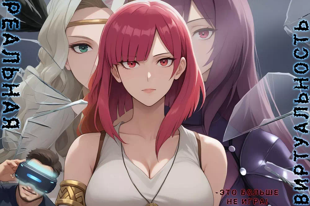 Порно комикс Real Virtualis (Реальная виртуальность). ИИ генерация