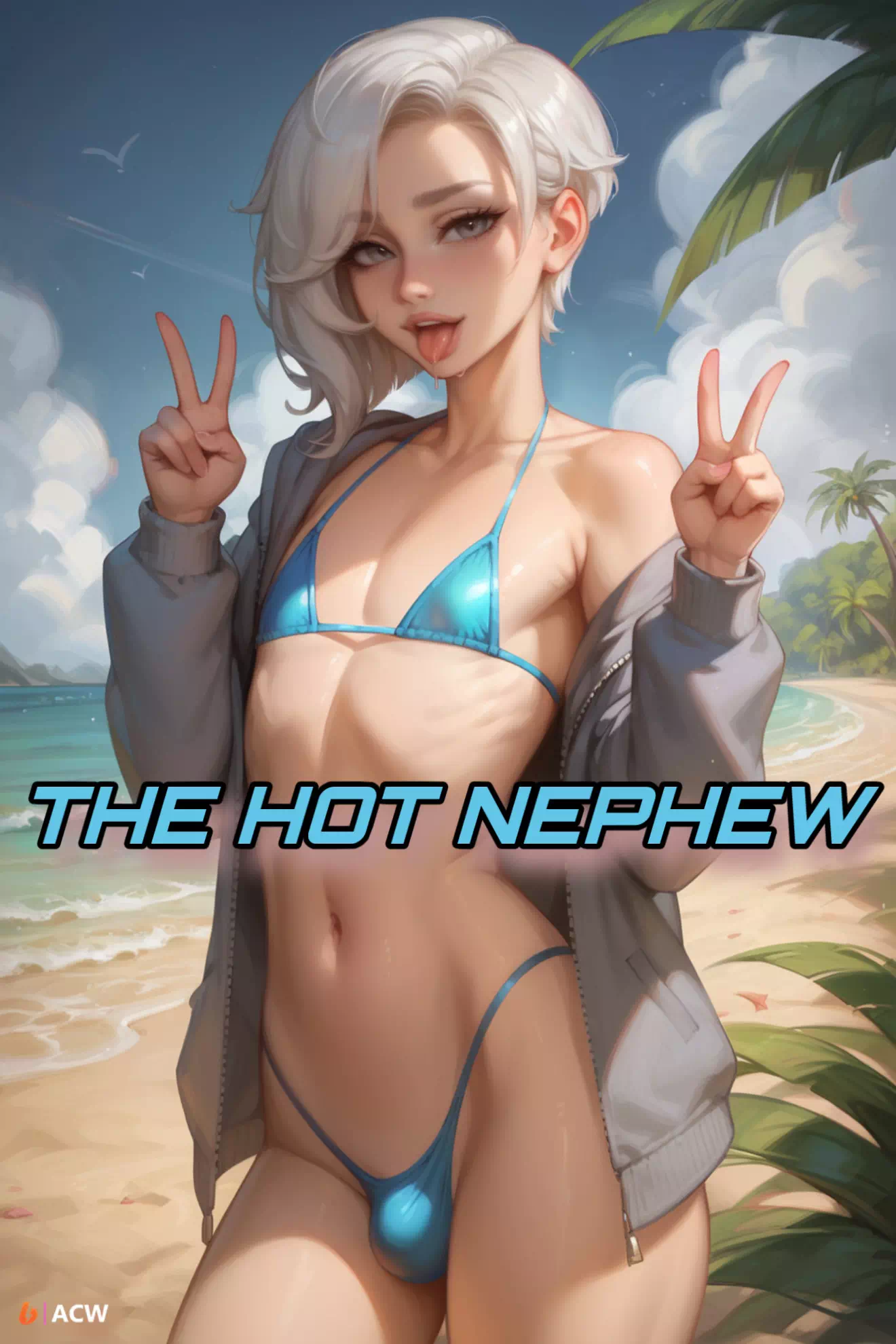 Яой порно комикс Горячий племянник. ИИ генерация