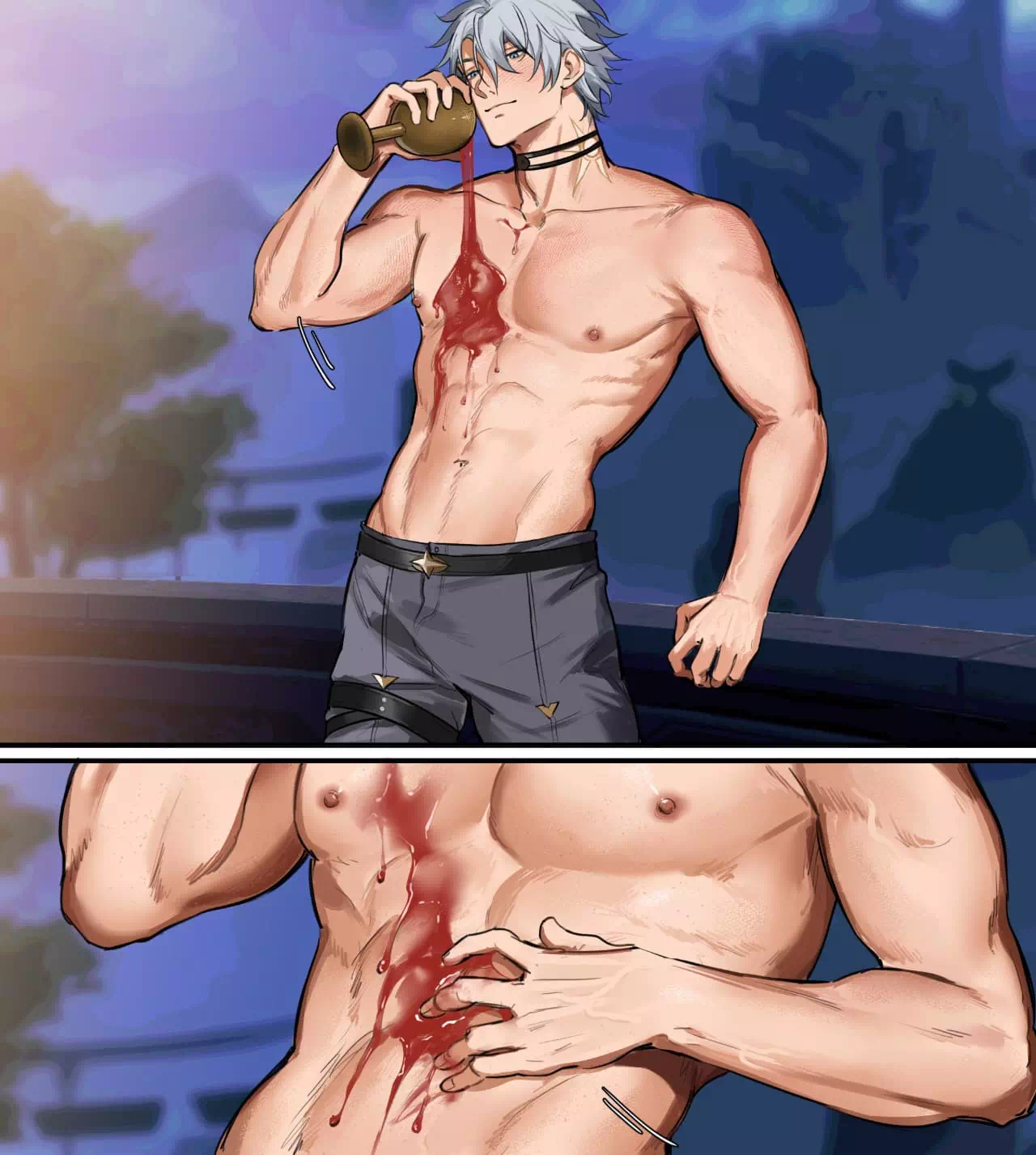 Яой порно комикс Honkai star rail - Mydei x Phainon from Kouki (Мидей х Фаенон)