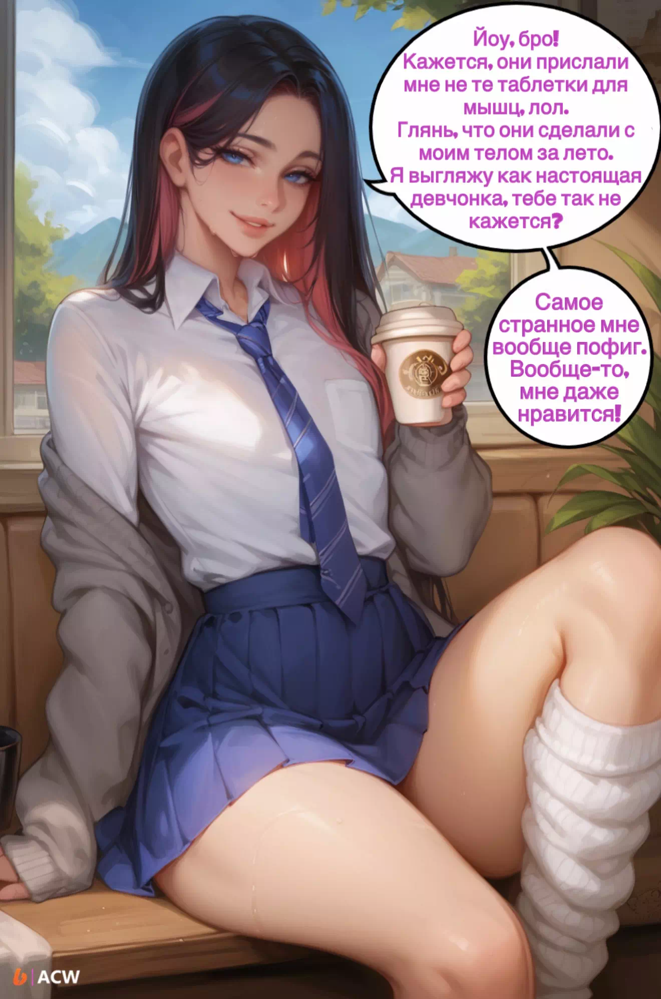 Яой порно комикс The Best Friend / Лучший друг. ИИ генерация